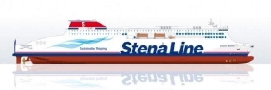 Na wizualizacji prom serii E-Flexer w barwach Stena Line. Dwie z takich jednostek trafią do Brittany Ferries.