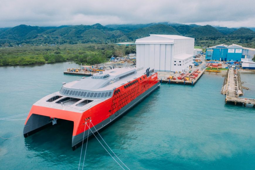 W zakładach Austal zwodowano nowy prom dla Fjord Line