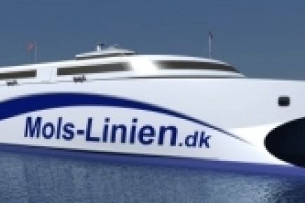 Budowa katamaranu KatExpress 3 dla Mols-Linien na ukończeniu