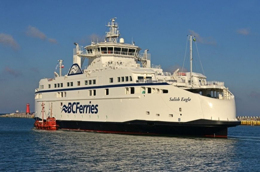 Drugi zbudowany w Gdańsku prom dla BC Ferries w drodze do odbiorcy