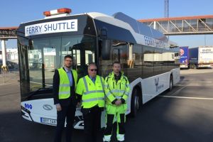 Supernowoczesny polski autobus będzie służył pasażerom w porcie w Ystad