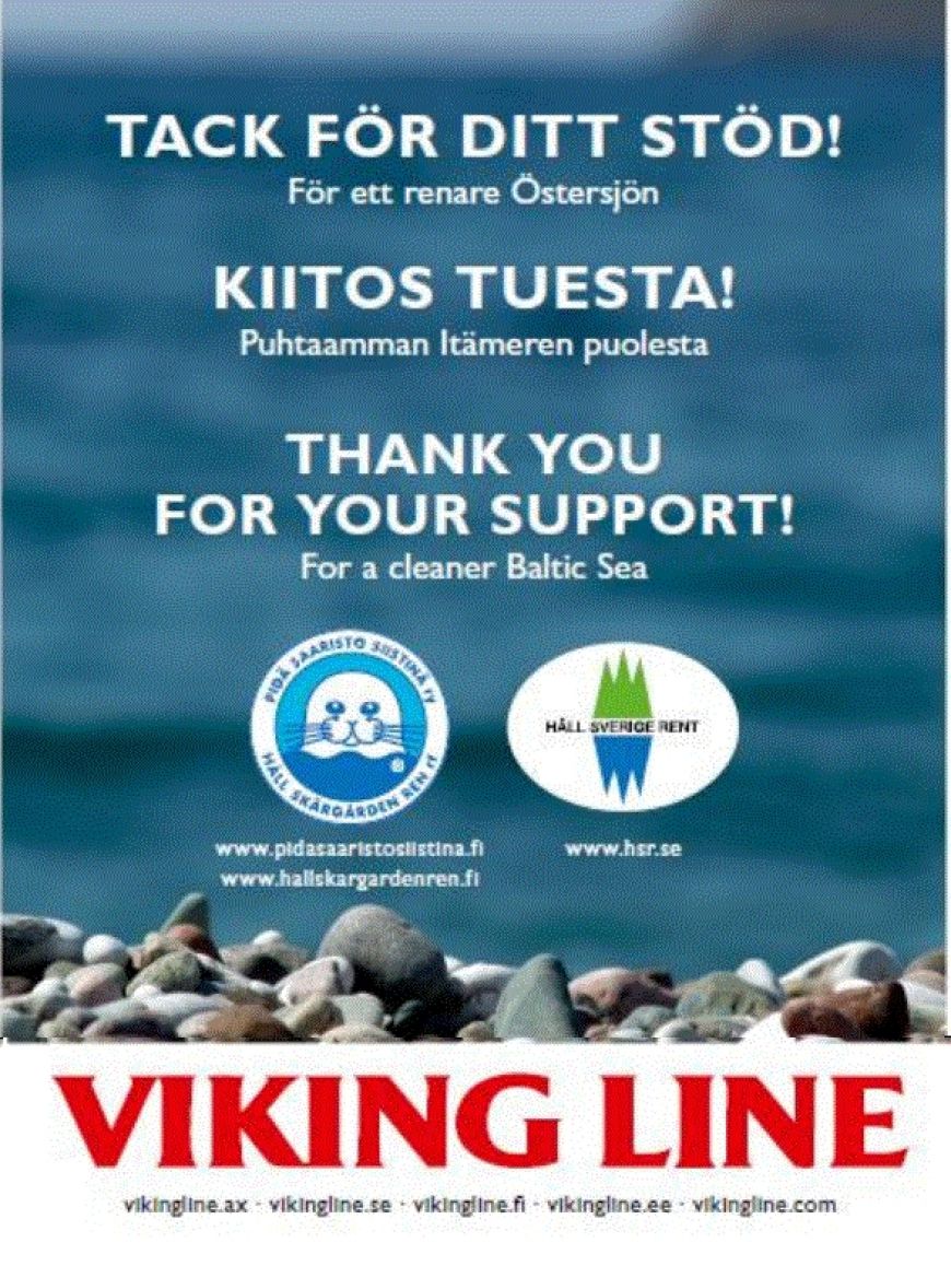 Viking Line wspiera organizacje proekologiczne