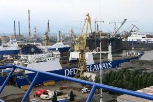 Gdańska stocznia znów niebieska