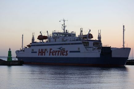Chwile grozy w porcie Helsingborg