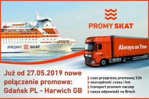 Prom w barwach PromySKAT na linii Gdańsk-Harwich!