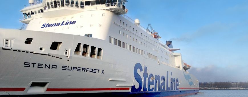 Na zdjęciu prom Stena Superfast X, który obsługuje trasę Holyhead-Dublin.