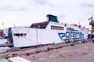 Zobacz, jak wygląda nowy prom PŻB w barwach Polferries