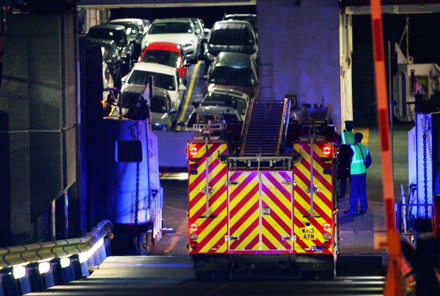 Incydent na promie należącym do Wightlink. Cztery osoby zostały ranne